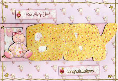 New Baby Girl Word Book Sheet by Christine Easey