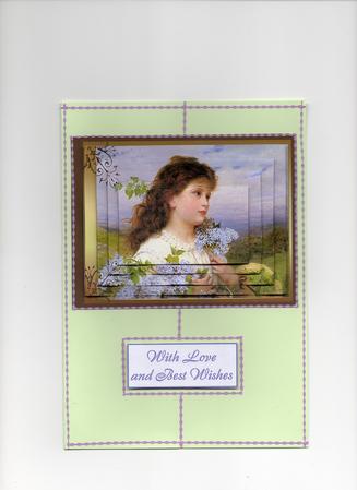 Time of the Lilacs, Brown Frame by Christine Easey