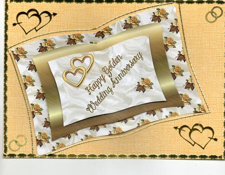 Golden Anniversary Book Sheet by Christine Easey