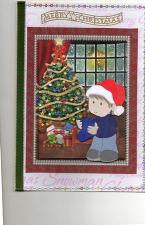 Christmas Room and Cute Boy by Christine Easey
