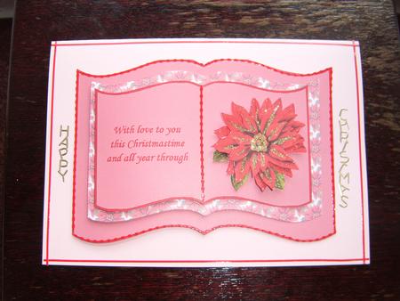 Poinsettia Book Sheet by Christine Easey