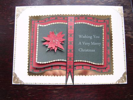 Christmas Poinsettia Book Sheets by Christine Easey