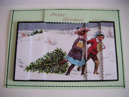 Xmas Tree Expedition Side Stacker by Christine Easey