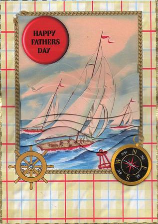 Vintage Yachts Wave Centre Stacker by Christine Easey