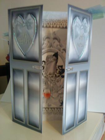 White Roses and Champagne, Gatefold by Christine Easey