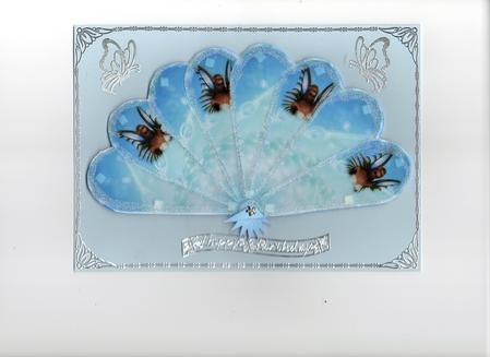 Beautiful Fairy Fan Card by Christine Easey