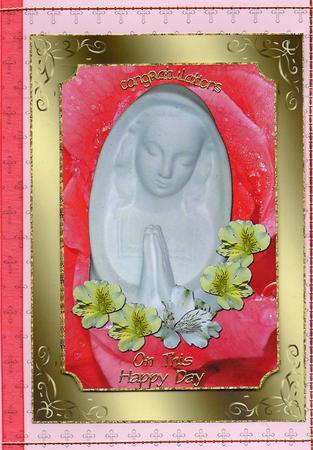 Say a Prayer Large Card Front by Christine Easey