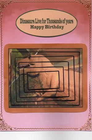 Dinasaurs Live for Thousands of Years Happy Birthday Just for You by Christine Easey