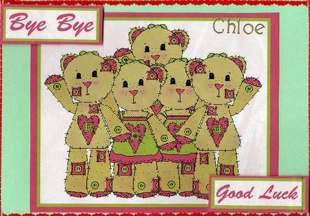 Goodbye Bears Quick Card by Christine Easey