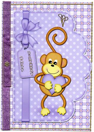 A4 Chunky Monkey Felties Scalloped Edge by Christine Easey