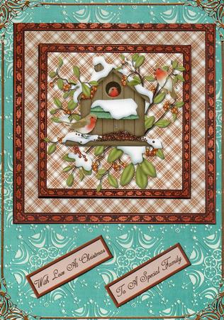 Pale Snowflake Teal A4 Backing Paper by Christine Easey
