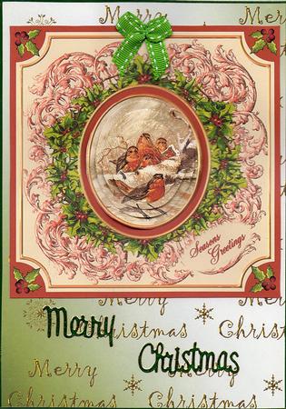 Vintage Robins in the Snow by Christine Easey