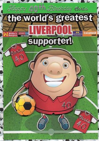Liverpool Football Club Happy Birthday Nephew by Christine Easey