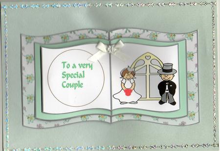 Bride and Groom Book Sheet Page 1 by Christine Easey