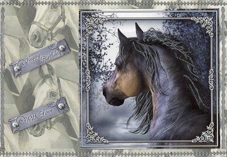 Horse Background Paper 2 by Christine Easey