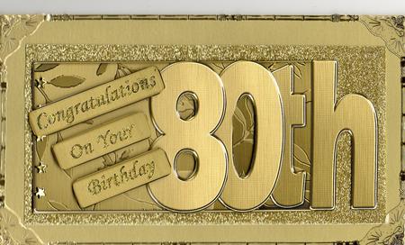 80th Elegant Metallic Book Sheet by Christine Easey