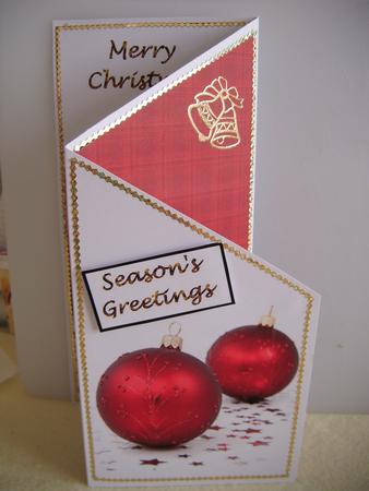 Christmas Baubles Cascade by Christine Easey