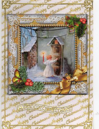 Choirboy Knocking Holly Spiral Rounded Edge Stacker by Christine Easey