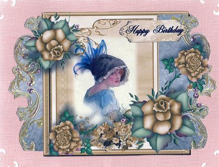 Female Birthday Card or Special Occasion by Christine Easey