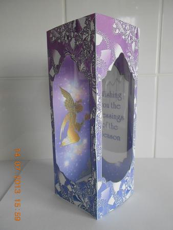 Tower Card - Lilac Sparkles by Christine Easey