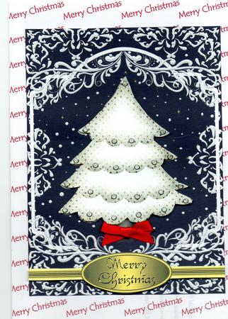 Silent Christmas Night Large Card Front by Christine Easey