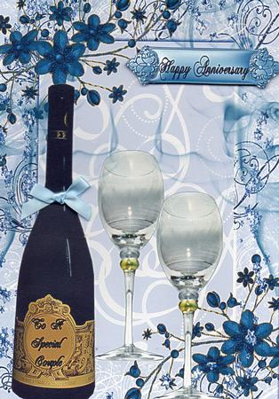 Wedding Anniversary Card by Christine Easey