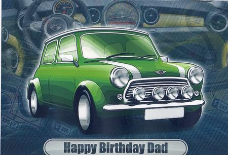Happy Birthday Dad Mini Classic Green by Christine Easey