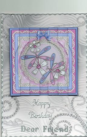 Dreamy Dragonflies Quick Card with Circular Side Stacker by Christine Easey