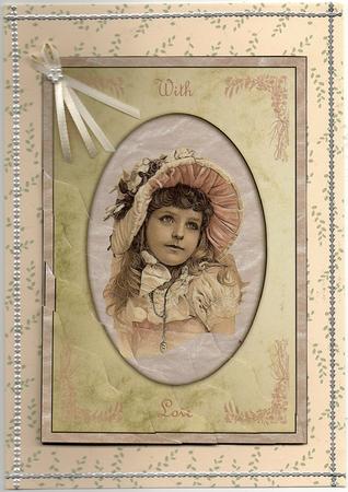 Victorian Beauty Framed Wavy Corner Stacker by Christine Easey
