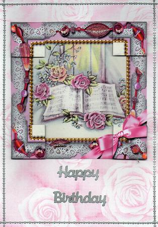 Songbook Beaded 8inch Picture Sheet by Christine Easey