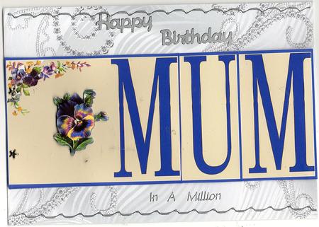 Blue Flowers for Mum Booksheet by Christine Easey