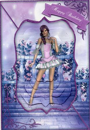 In the Rose Garden A5 Corner Card & Decoupage Mini Kit by Christine Easey
