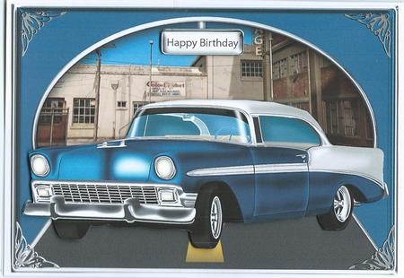 Retro Car Card Front 2 by Christine Easey