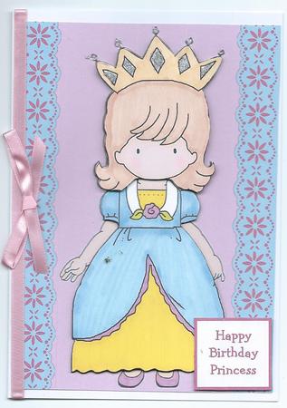 Birthday Princess with Crown by Christine Easey