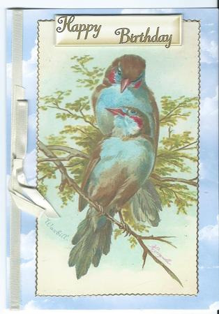 Blue Finches Cards by Christine Easey