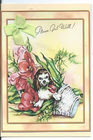 A6 Complete Get Well Flower Pot by Christine Easey