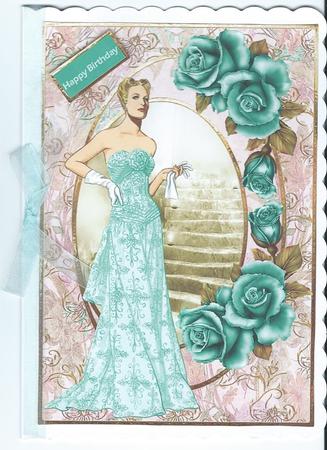 Enchanted Evening Card with Decoupage by Christine Easey