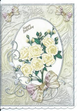 Yellow Opalescent Bouquet Decoupage by Christine Easey