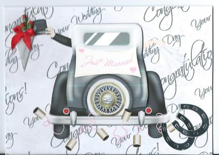 Just Married Mr & Mrs by Christine Easey