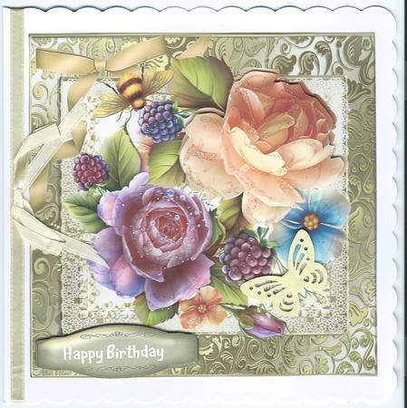 Beautiful English Roses and Fruit by Christine Easey