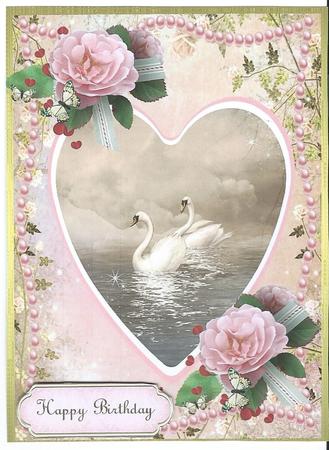 Beautiful Pair of Swans on the Lake  by Christine Easey