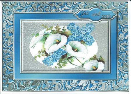 Lilies & Cross Quick Card by Christine Easey