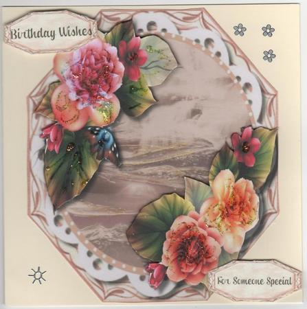 Beautiful Octagonal with Begonias  by Christine Easey