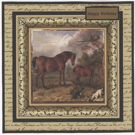 Horses with Their Dog Friends Card by Christine Easey