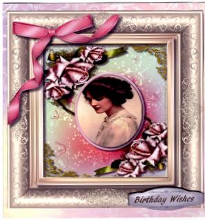 Beautiful Vintage Lady in a Silver Frame  by Christine Easey
