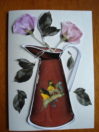 Toleware Pitcher and Roses by Christine Emerson