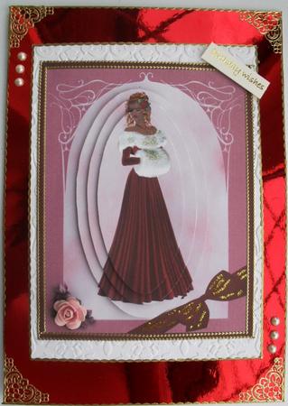 Burgundy Beauty in a Frame by Christine Haley