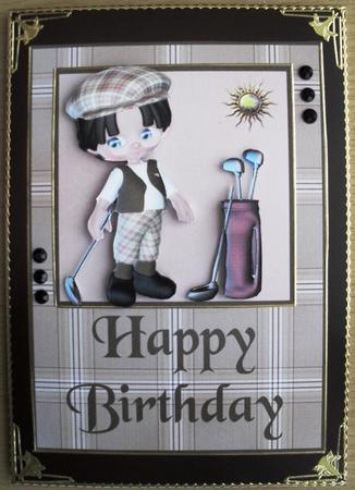 Golfer's Birthday by Christine Haley