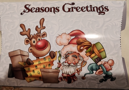 Pillow Box  Wrapping Time  Seasons Greetings by Christine Garner
