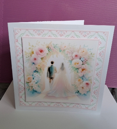 6x6 Floral Archway 1 - Illustrations for Cardmakers & Designers by Christine Garner